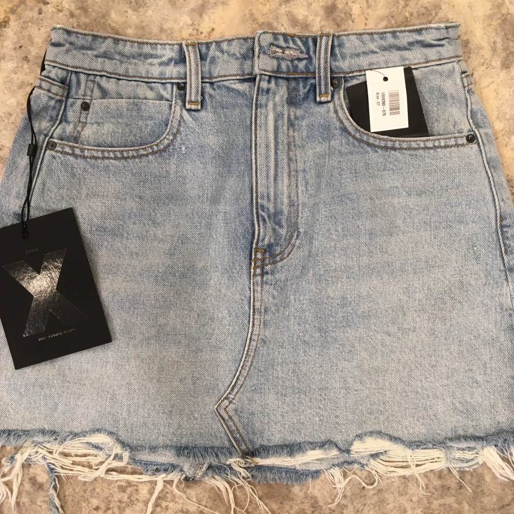 Alexander Wang Bite Denim Miniskirt 27